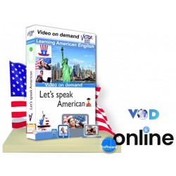American English for a  foreigner, beginner, intermediate and advanced in VOD online